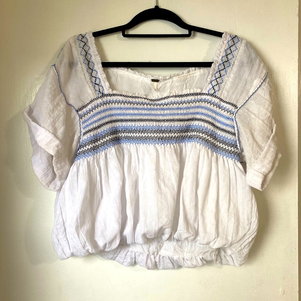 Free People Wandering Skies Blouse